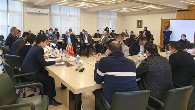 图为“越南-埃及经贸潜力”的研讨会。