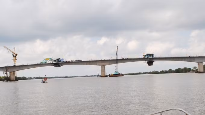 金欧省南根桥即将通车试运。