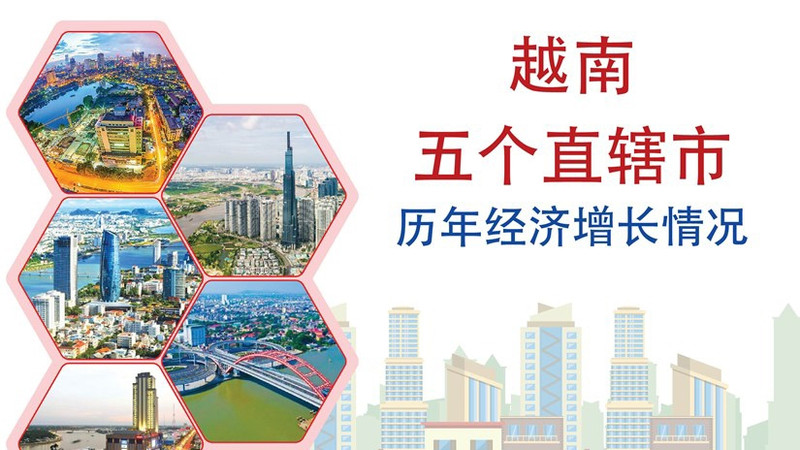 越南五个直辖市历年经济增长情况【图表新闻】 