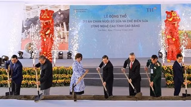 动工仪式。（图片来源：越通社）