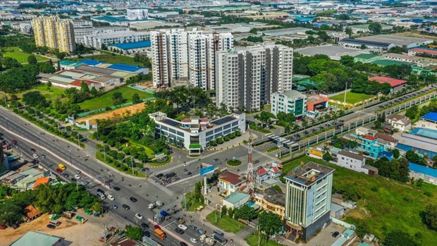 附图：平阳省一号越南—新加坡工业园的一角。