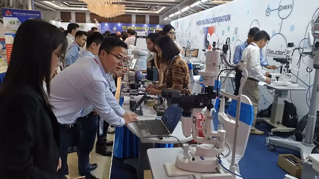 眼科展览会的展位。