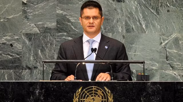 第６７届联合国大会主席耶雷米奇。 (Photo: 图片来源：新华网)