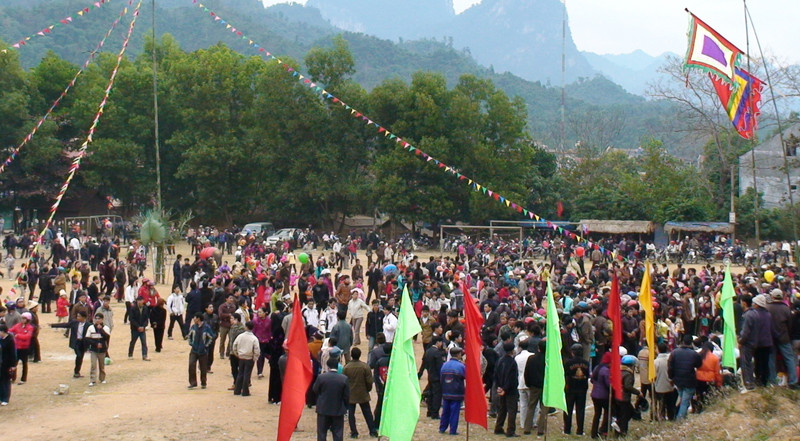 附图：宣光省下田节场景。（图片来源：VOV）