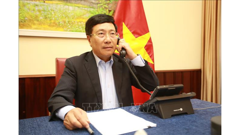 越南政府副总理兼外交部长范平明。（图片来源：越通社）