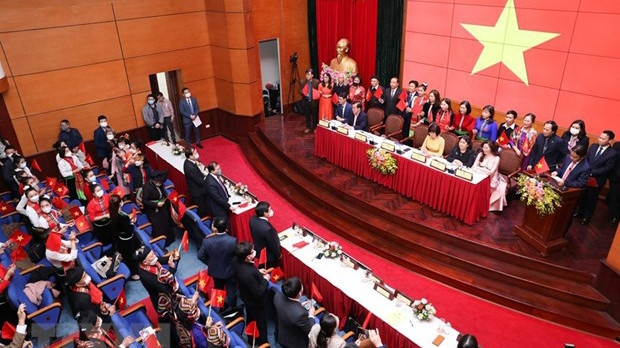 设在河内的分会场。（图片来源：越通社）