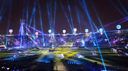 第44届美洲杯足球赛开幕式。（图片来源：民智网）