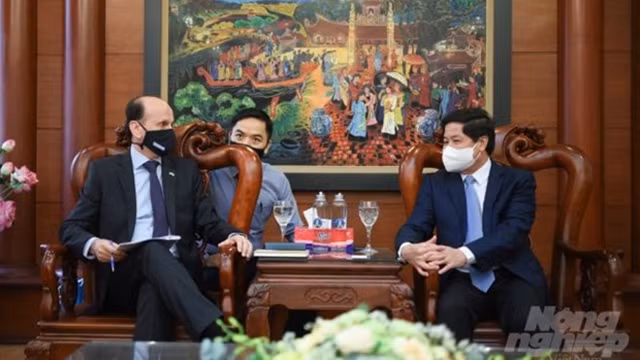 会见场景。（图片来源：越南农业报）