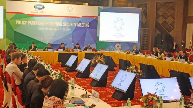 APEC粮食安全政策伙伴关系机制工作组会议全景。