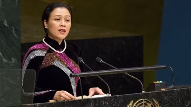 越南常驻联合国代表团团长阮芳娥大使。