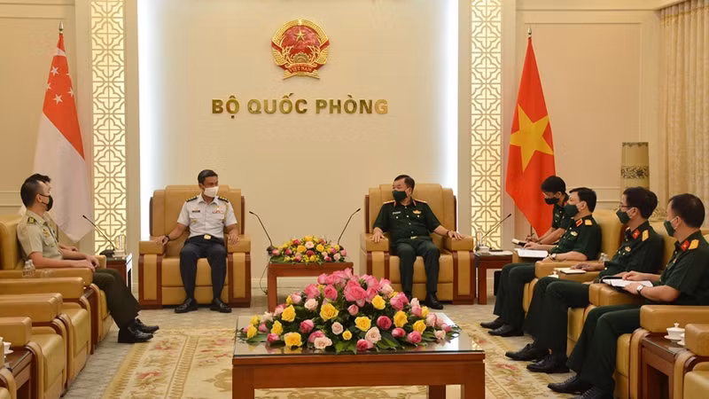 会见场景。（图片来源：人民军队报）