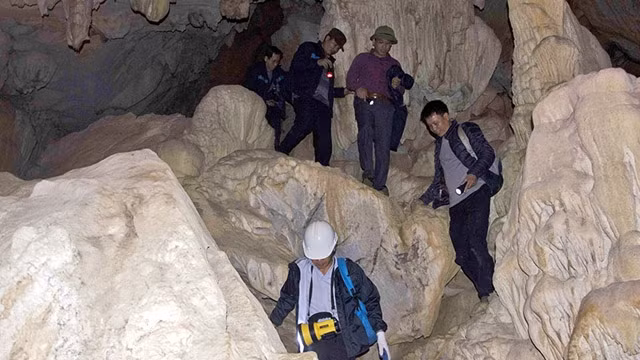 考察小组搜索霆秋洞。