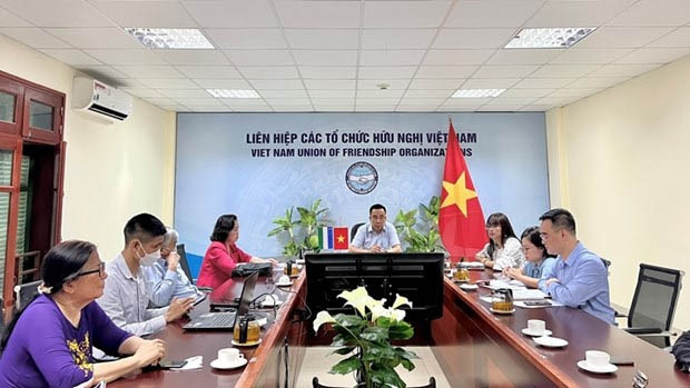 友好交流会以视频方式举行。