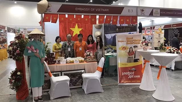 越南的展位。（图片来源：越通社）
