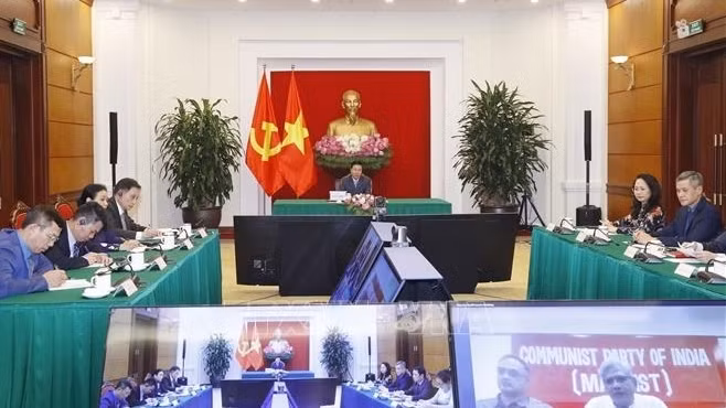 会谈场景。（图片来源：越通社）