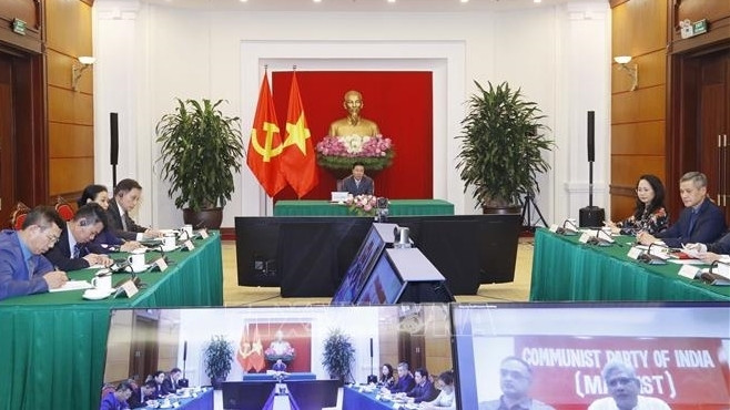 会谈场景。（图片来源：越通社）