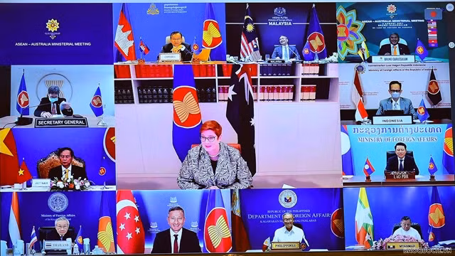 裴青出部长席东盟-澳大利亚外长会。
