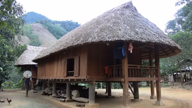 云乔族的传统住房。