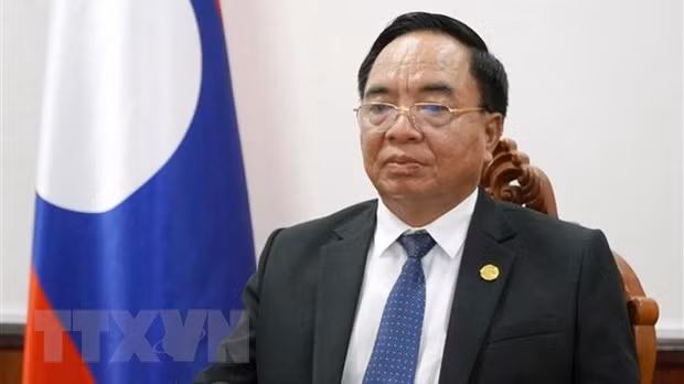 老挝计划投资部长Khamjane Vongxa接受了老挝和越南媒体的采访。