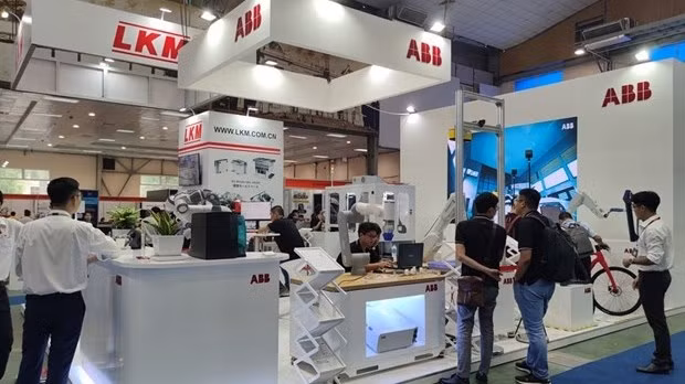 参展展位。（图片来源：越通社）