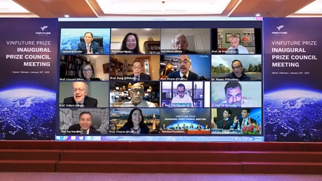 VinFuture全球科学奖理事会于1月20日通过视频方式举行了第一届全体会议。