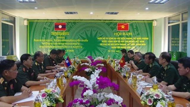 会谈全景。（图片来源：人民军队报）