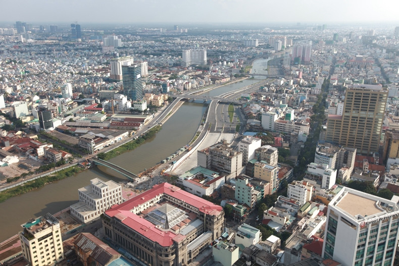 附图：胡志明市的一角。
