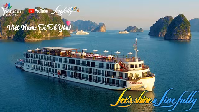 “越南：为爱而去！闪耀并充分生活”短视频中的截面图。