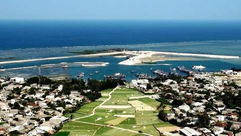 附图：李山岛一角。