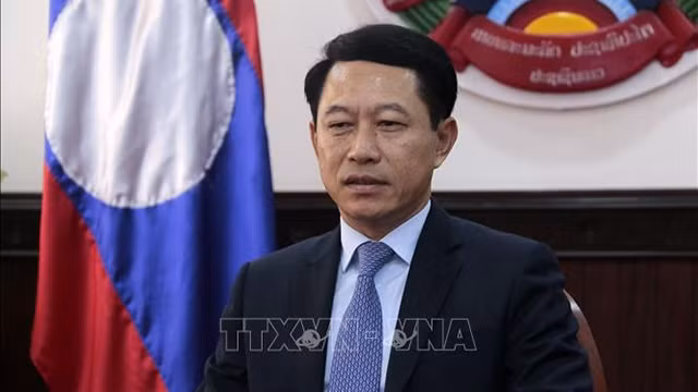 老挝外交部部长沙伦赛•贡玛西。（图片来源：越通社）