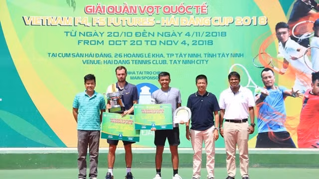 2018年越南男网F5未来赛颁奖仪式。