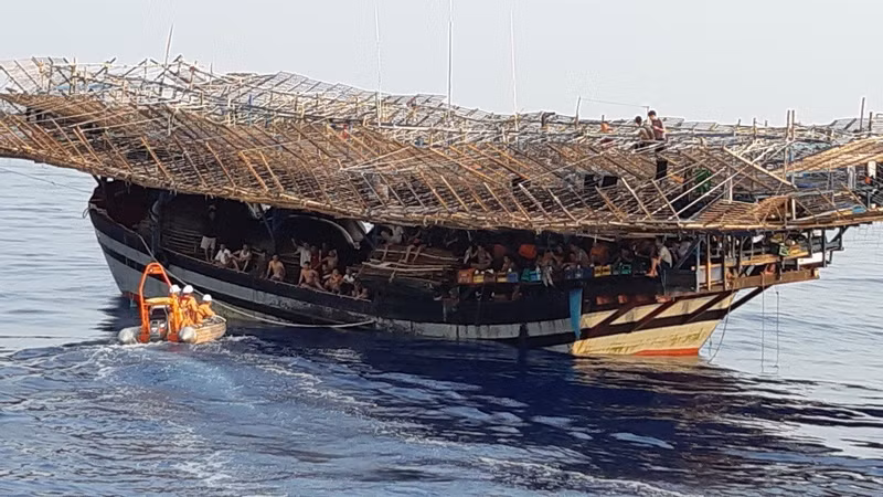 QNa 90129 TS号所有船员获救。（图片来源：交通报）