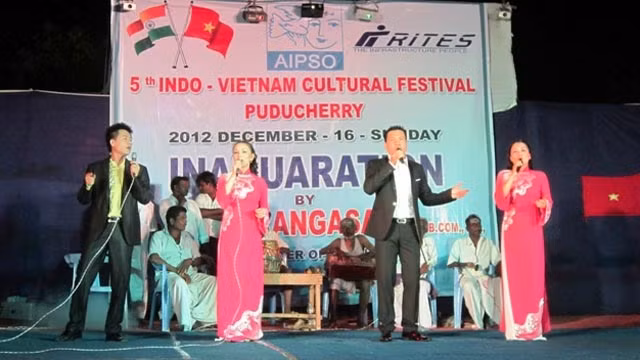 第五届越印人民友谊联欢会。 (Photo: 图片来源：越南共产党电子报)