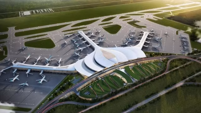 龙城机场效果图。
