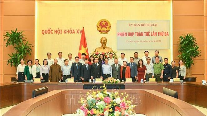 与会代表合影。（图片来源：越通社）