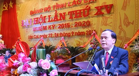 吴文谕同志在会上作指导性讲话。（图片来源：越南共产党电子报）