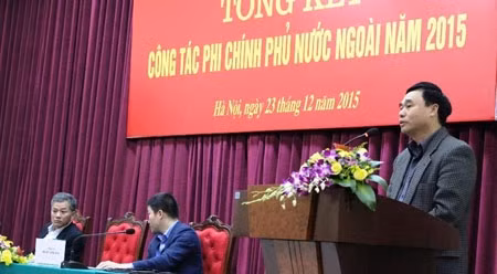 胡春山副部长在会上发表讲话。（图片来源：CPV）