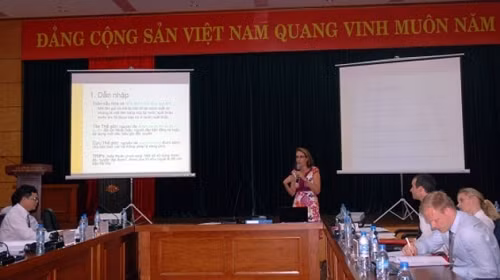 题为“地理标志”的研讨会在河内举办。（图片来源：人民报网）