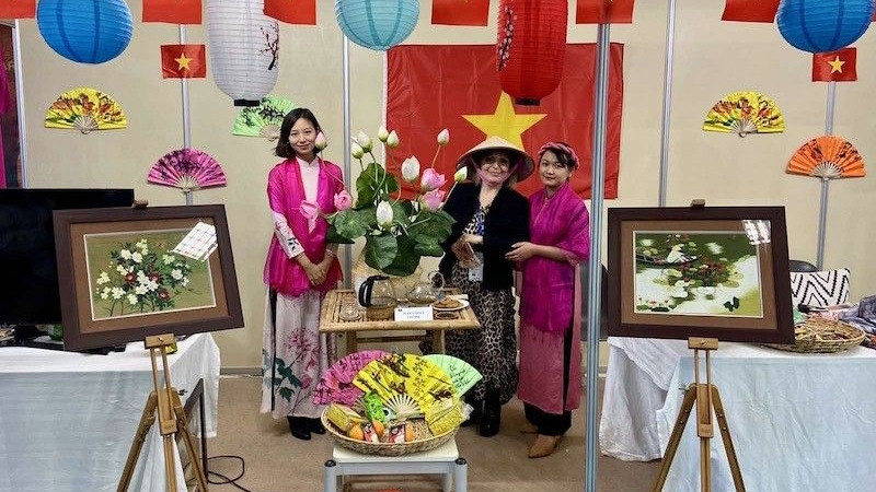 希腊旅游展上的越南展位。（图片来源：越南驻希腊大使馆）