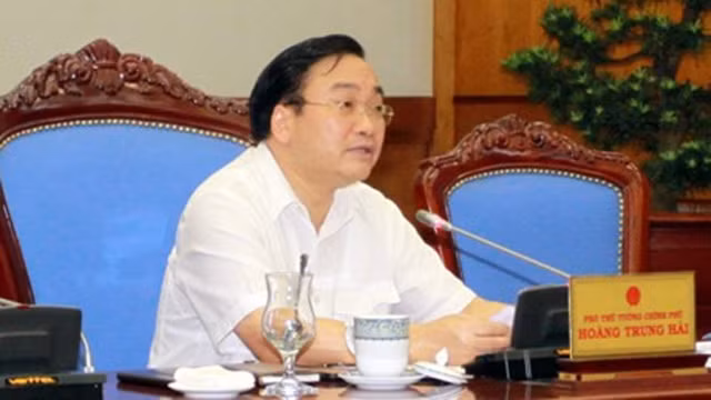 黄忠海副总理在会上作重要指导。 (Photo: 图片来源：VGP)