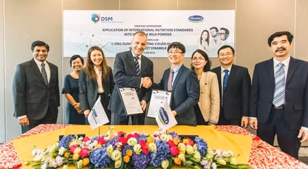 越南乳制品公司和瑞士DSM集团签署战略合作协议。