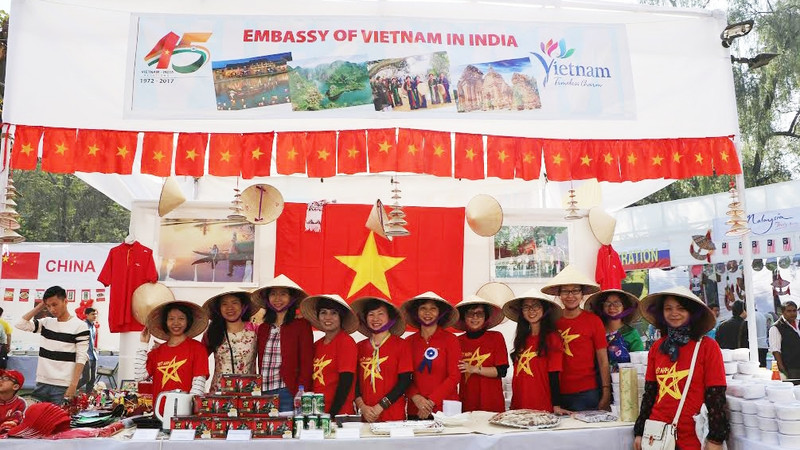 越南展位。（图片来源：越通社）