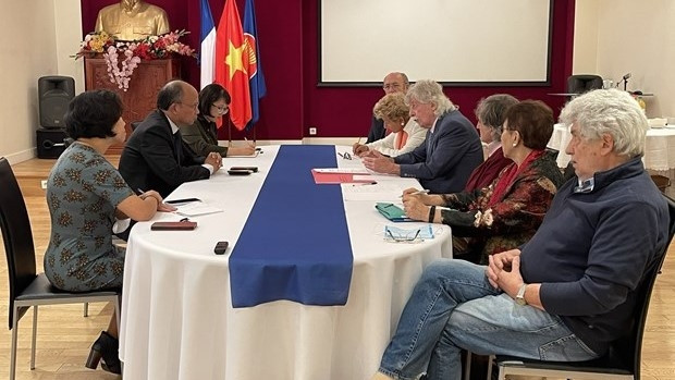 会见场景。（图片来源：越通社）