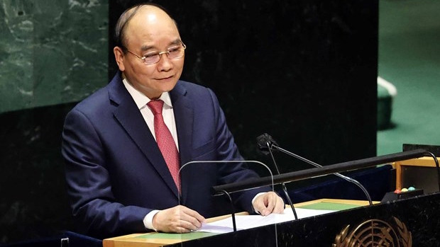 越南国家主席阮春福。（图片来源：越通社）