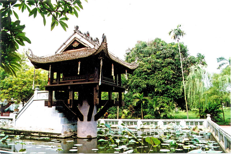 河内市著名的独柱寺。