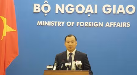 越南外交部发言人黎海平。（秋庄 摄）