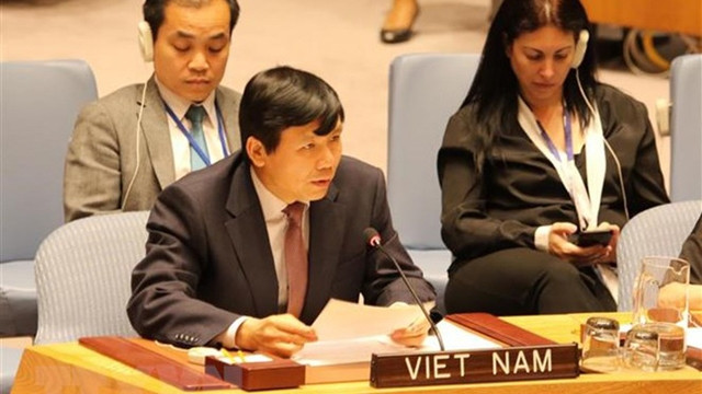 越南常驻联合国代表团团长邓廷贵大使。