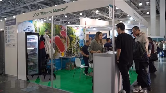 Mariso Moscow公司的展位。（图片来源：越通社）
