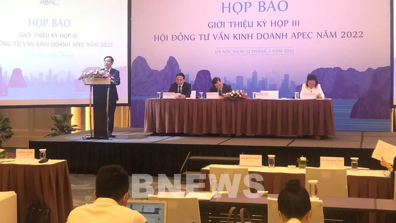 记者会场景。（图片来源：越通社）