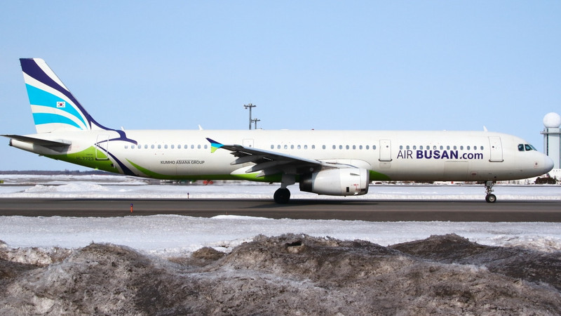 韩国釜山航空的飞机。